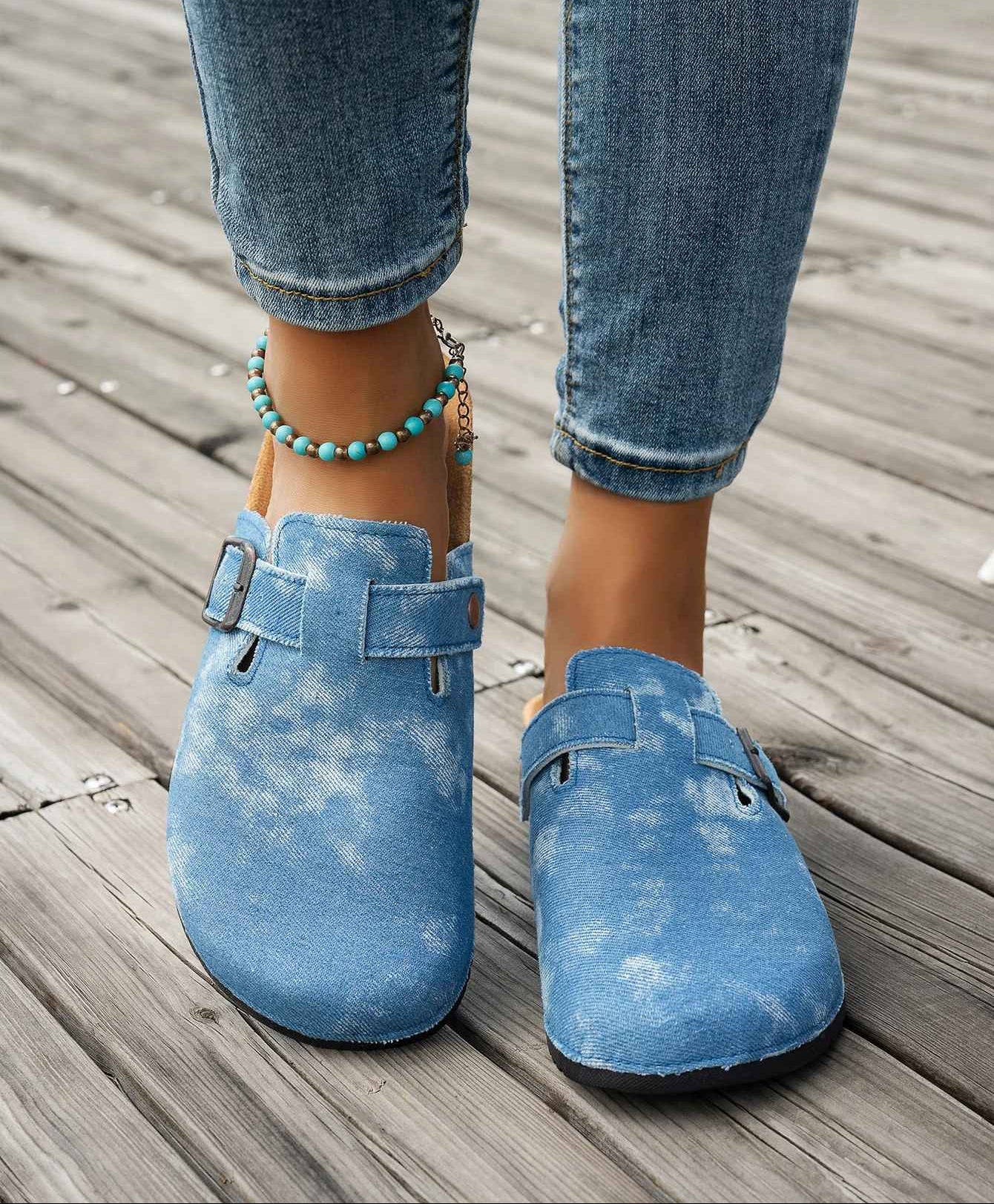 Corvella™ | Pantuflas de corcho con hebilla