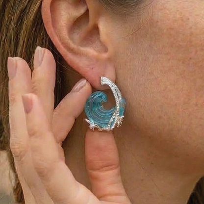 Jessica - Pendientes de aro Wave