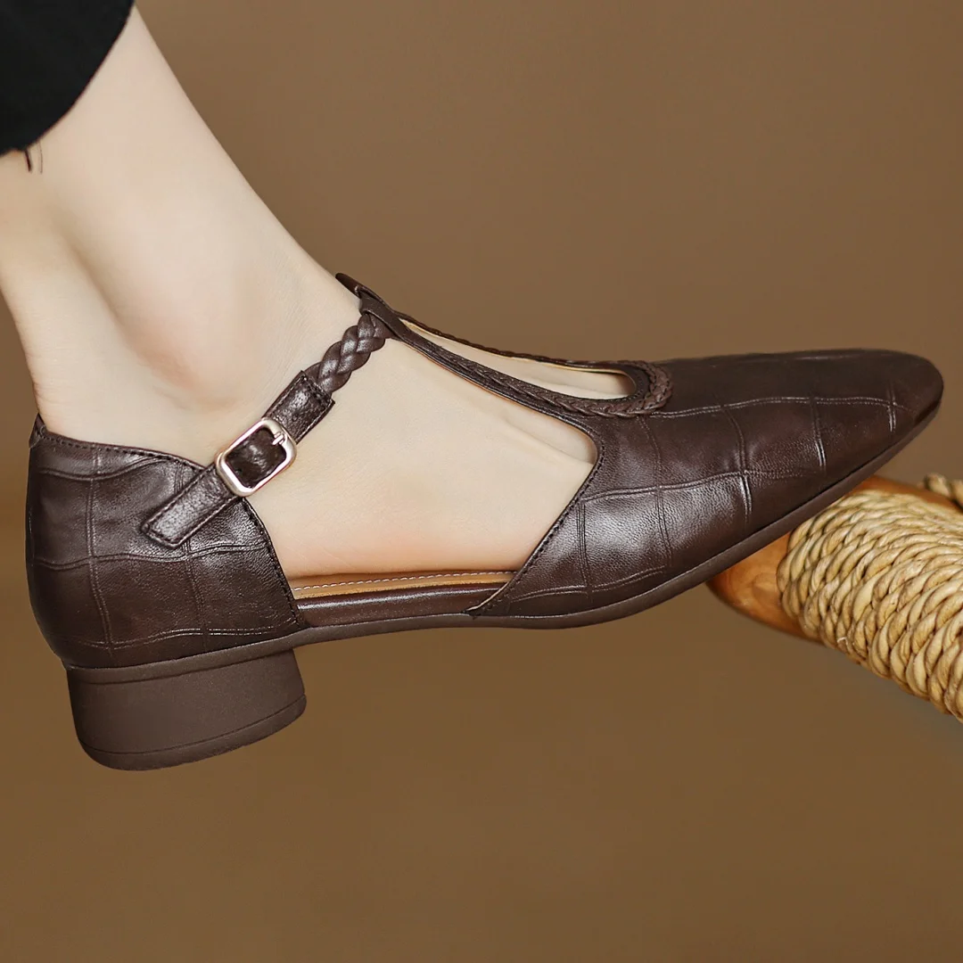 Mary Janes de cuero