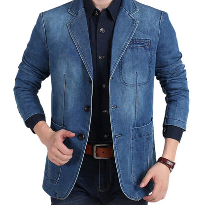 Aiden | Blazer vaquero informal y formal de moda para hombre