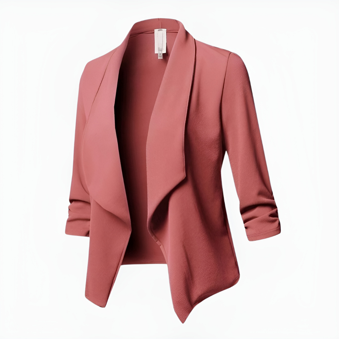 Samantha | Blazer informal de oficina con abertura frontal para mujer