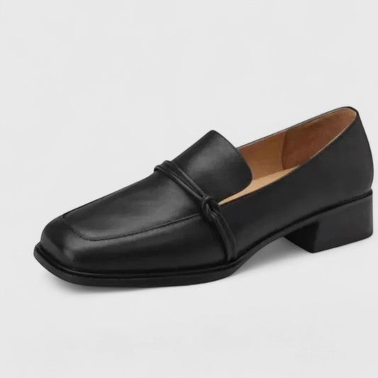 Retro Elegance Square Toe Loafers