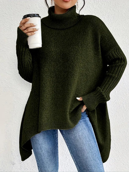 Elegant High-Collar Knit