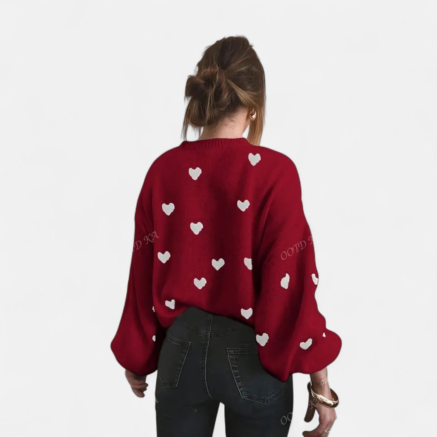 Suéter de lana Isla Hearts