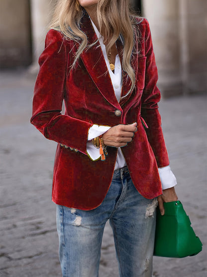 Selena | Blazer informal clásico con botones para mujer