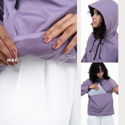 M&amp;D™ - Abrigo impermeable con capucha de gran tamaño