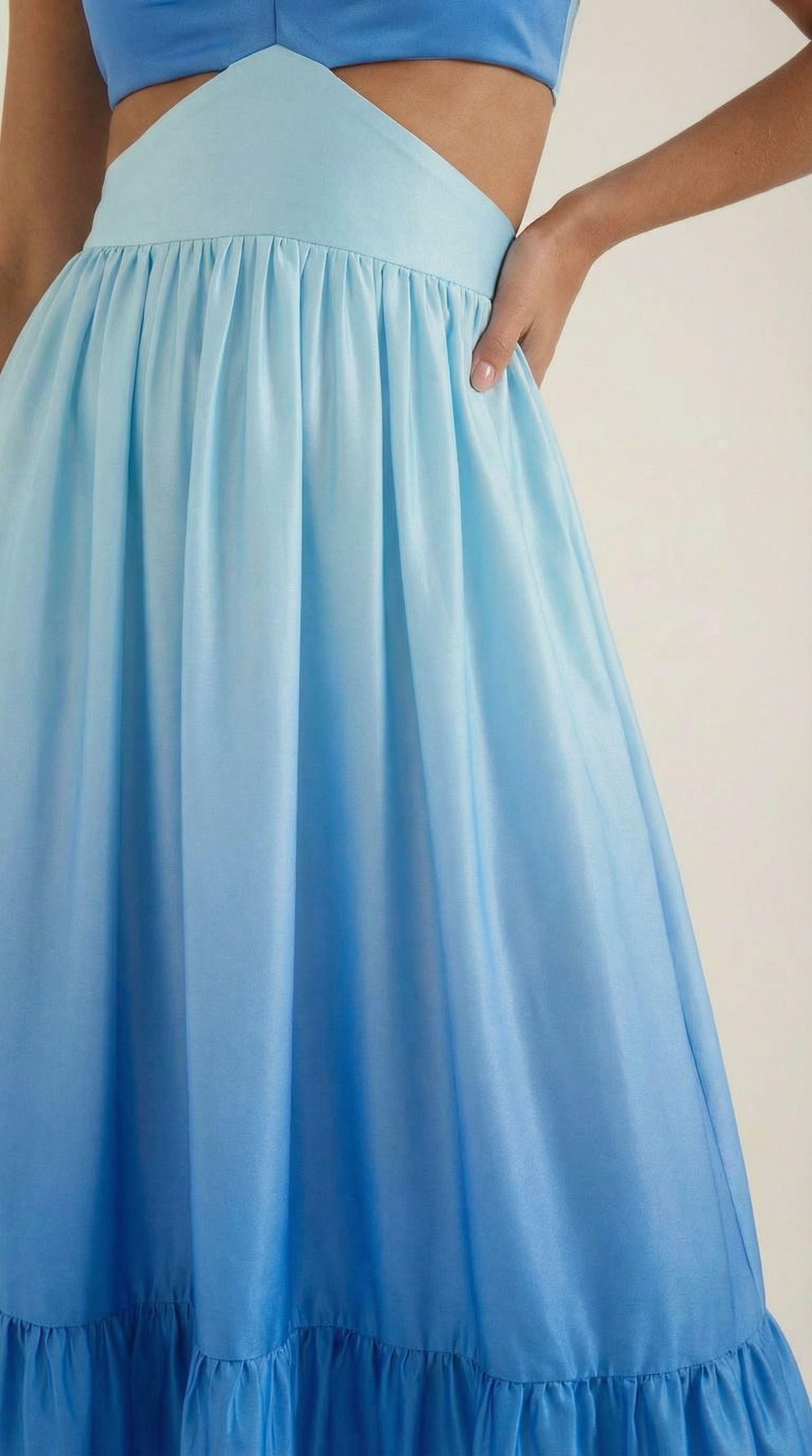 Vestido largo Laura con aberturas