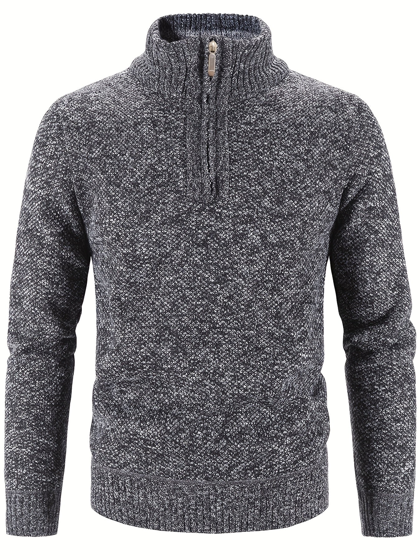 Ethan™ - Suéter informal elegante con media cremallera