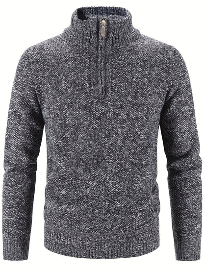 Ethan™ - Suéter informal elegante con media cremallera