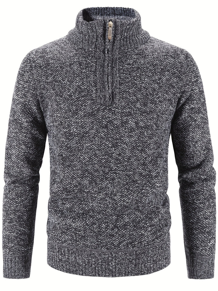 Stylish Casual Half-Zip Sweater