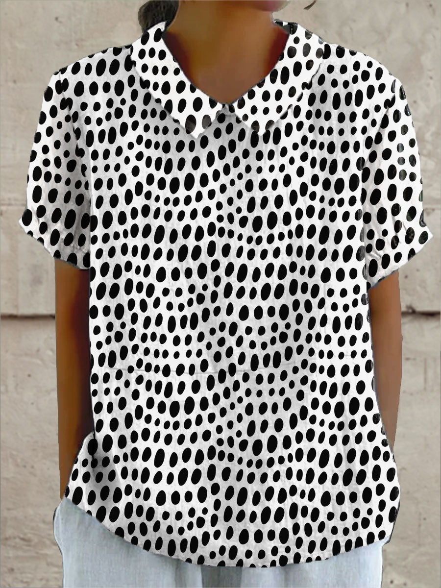 Lily | Camisa estampada de lunares