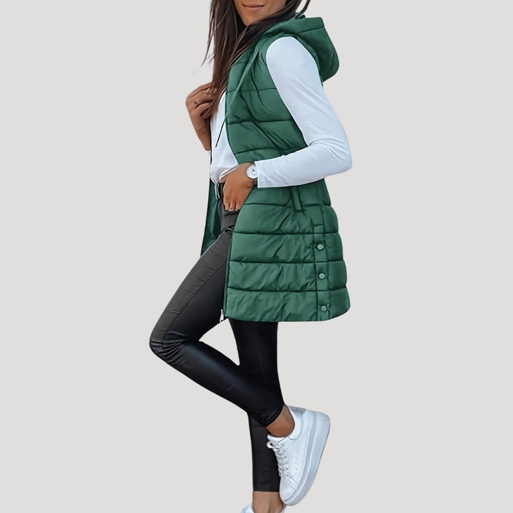 Winter Hooded Puffer Women Vest