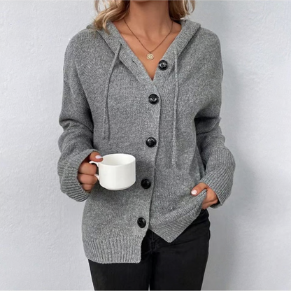 Dana | Cárdigan con capucha de invierno para mujer