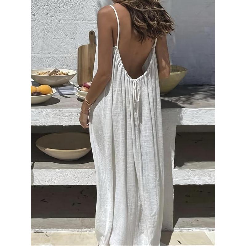 M&D™ - Women's Solid Color Cami Lounge Dress