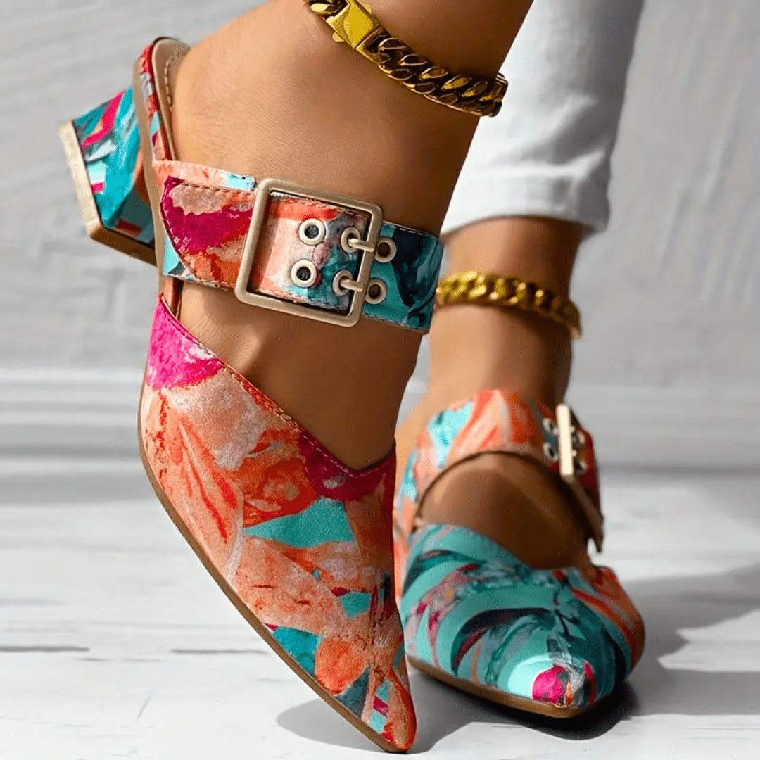 Bello | Tacones Arcoíris Vibrantes