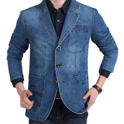 Aiden | Blazer vaquero informal y formal de moda para hombre