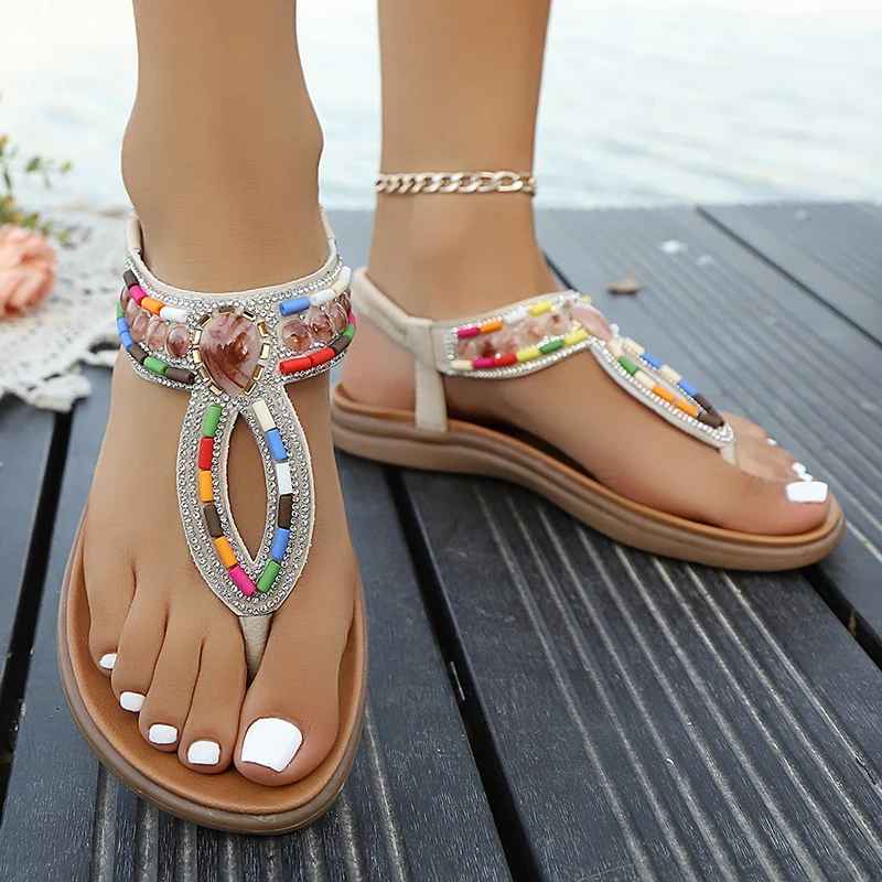 AURÉLIA™ | SANDALIAS BOHO DE CUENTAS