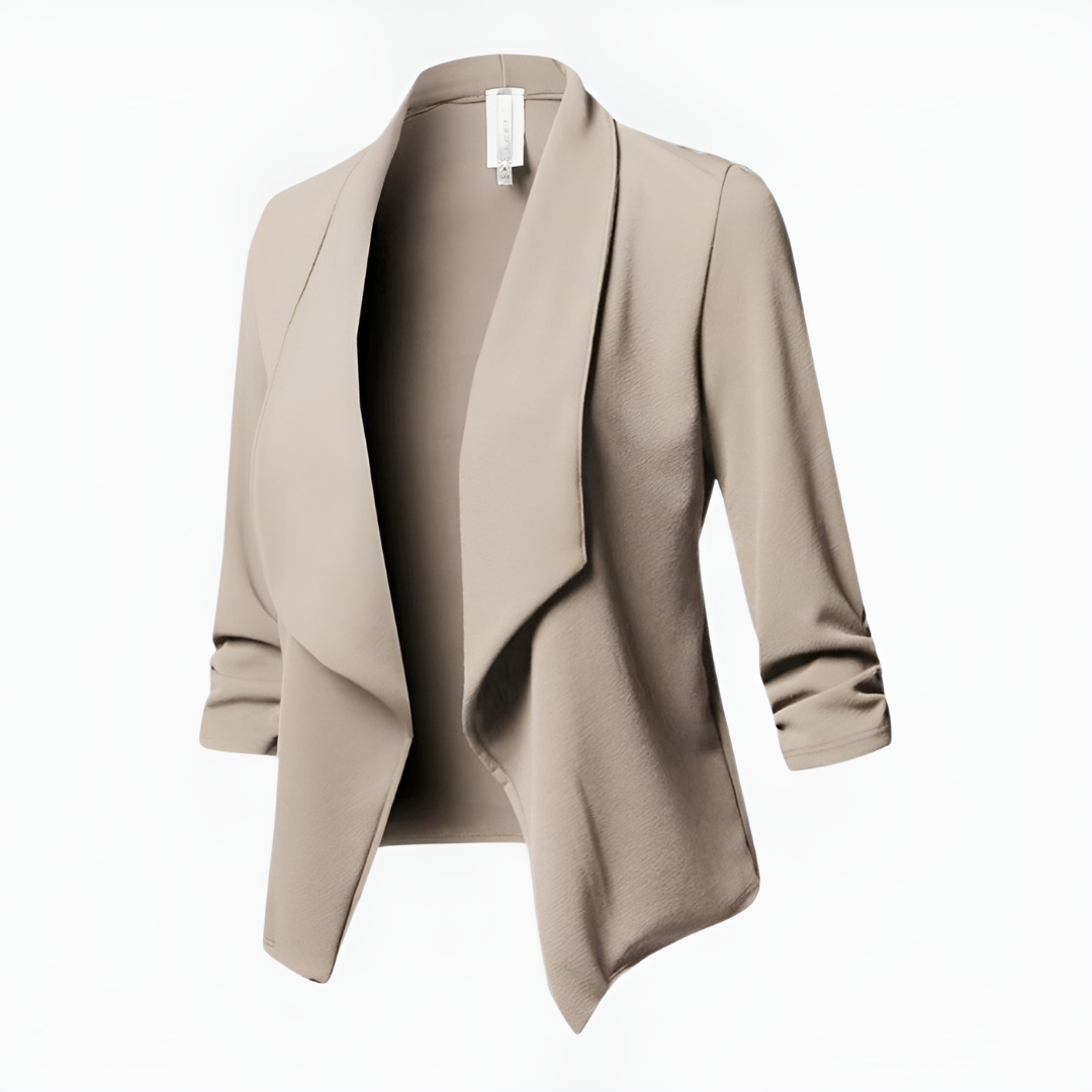 Samantha | Blazer informal de oficina con abertura frontal para mujer