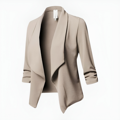 Samantha | Blazer informal de oficina con abertura frontal para mujer