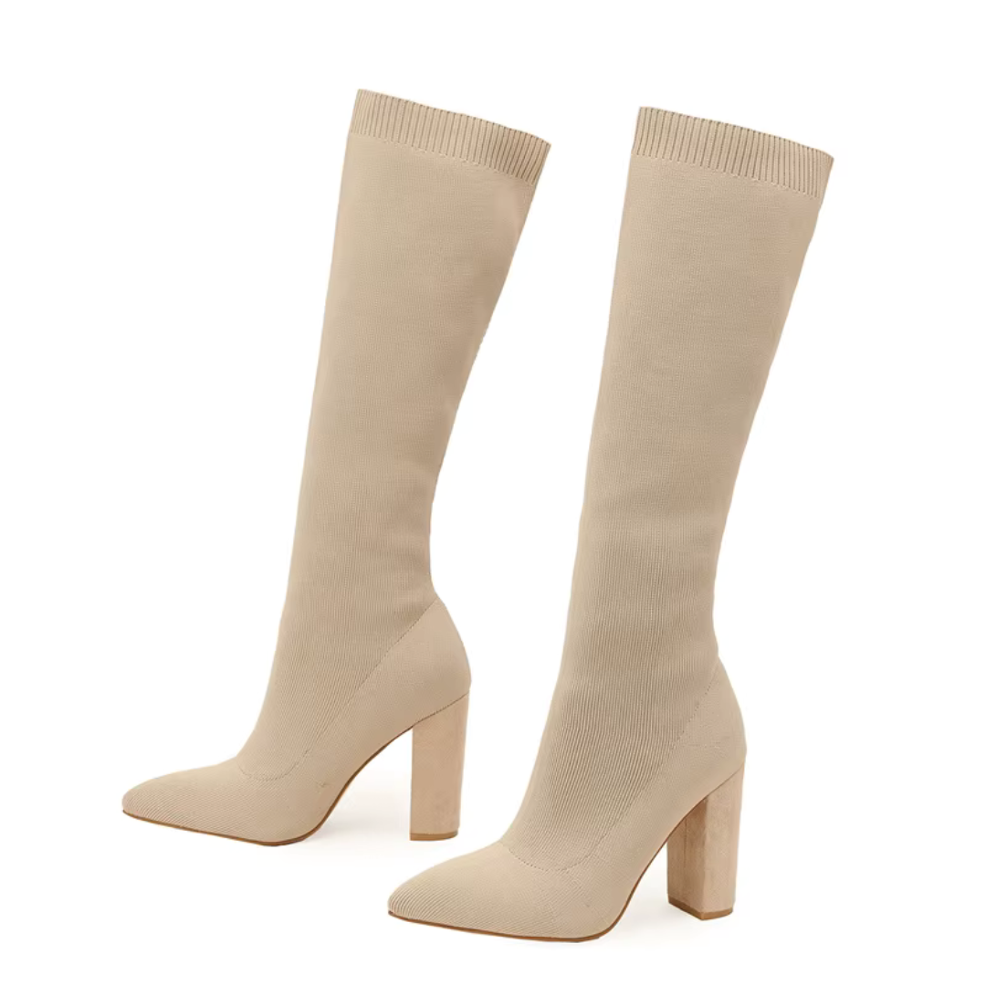 Women’s Winter High Heeled Knee-High Boots