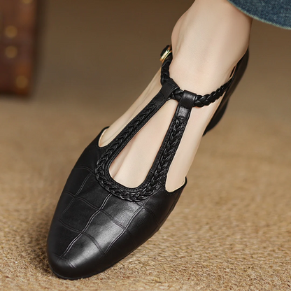 Mary Janes de cuero