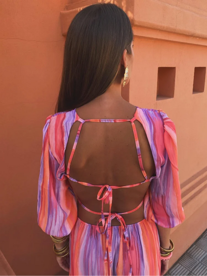 Allegra™ | Vestido maxi sin espalda