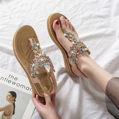Ravello Crystal-Embellished Sandals