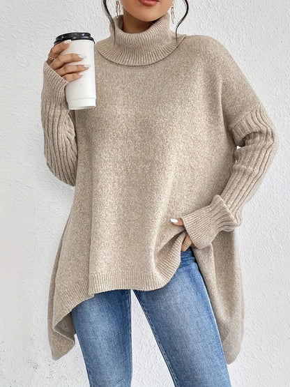 Elegant High-Collar Knit