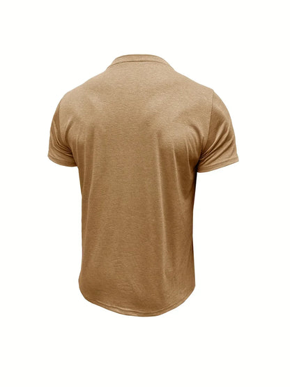Slade | Camisa clásica de cuello redondo con bolsillo