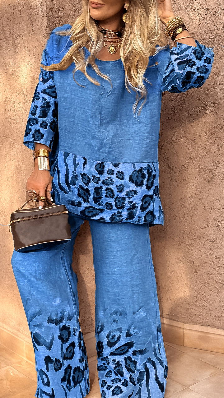 Aislinn | Leopard Print Casual Set
