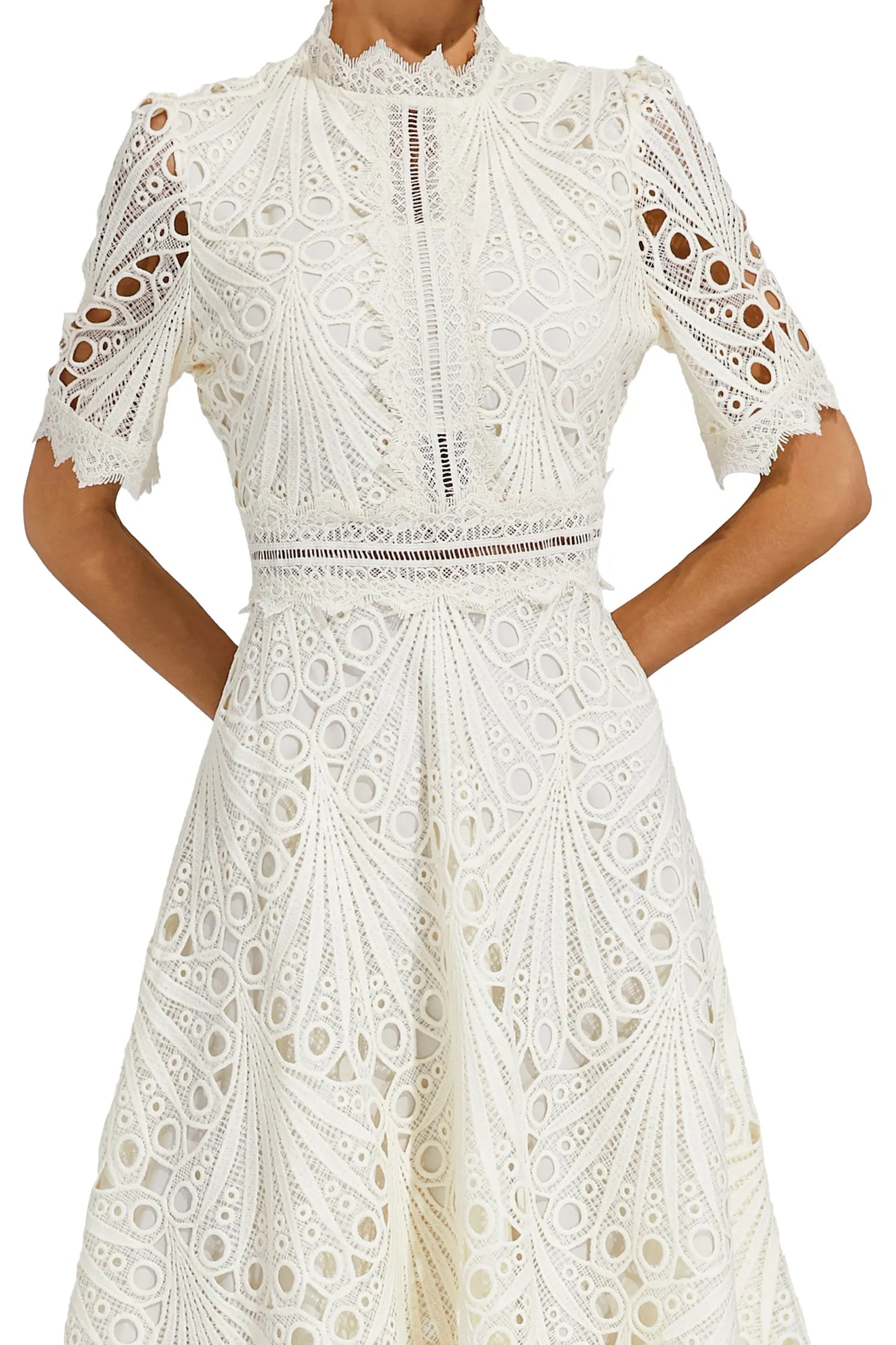 Willow | Vestido midi de encaje elegante para mujer