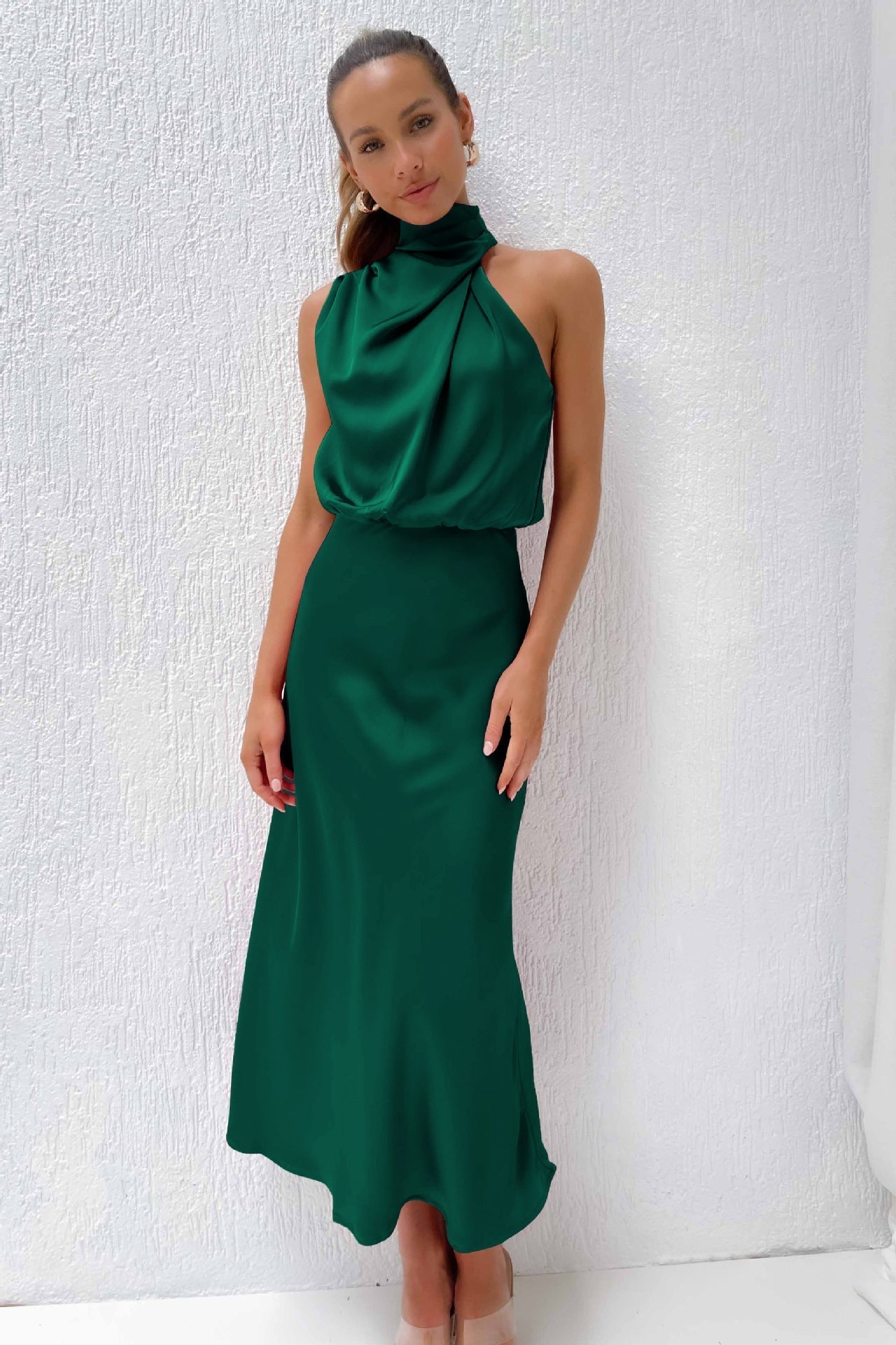 Quentin | Vestido drapeado Sahara
