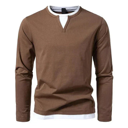 Alwin | Camisa de manga larga premium de algodón peinado