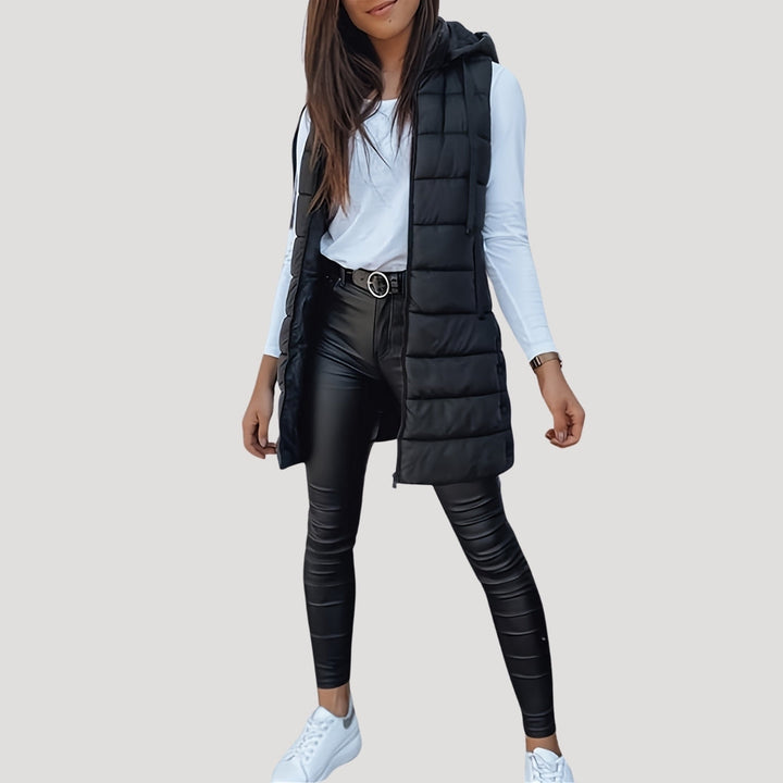 Winter Hooded Puffer Women Vest