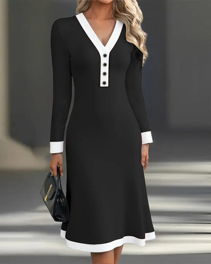 Stylish Long-Sleeve Dress
