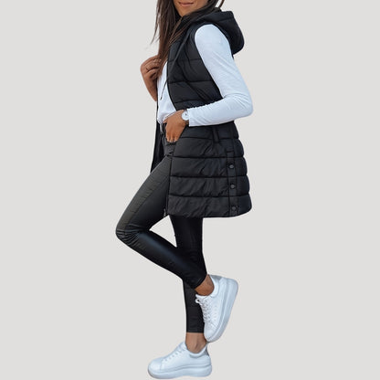 Blair | Winter Hooded Puffer Women Vest