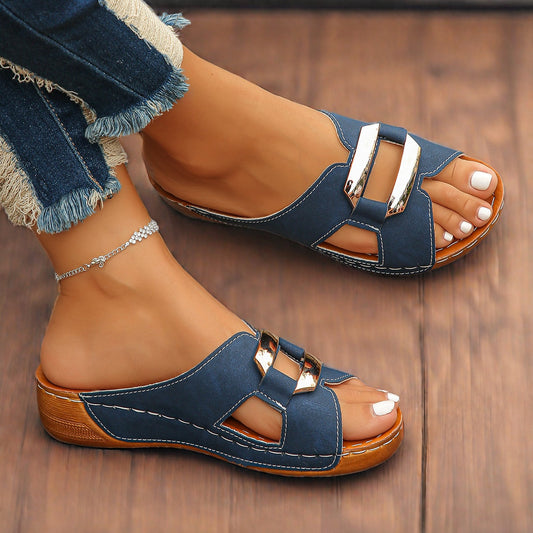 Buckle Slide Sandals