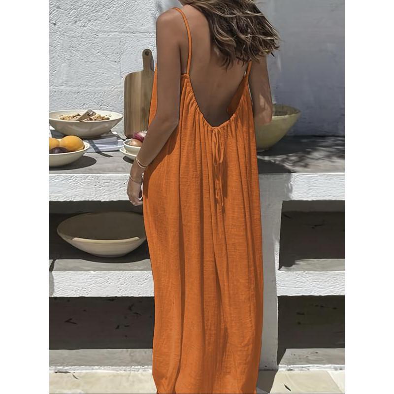 M&D™ - Women's Solid Color Cami Lounge Dress