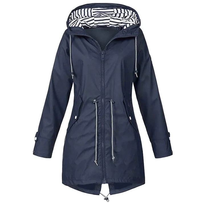 Marie | Impermeable ligero con capucha para mujer