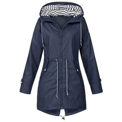 Marie | Impermeable ligero con capucha para mujer