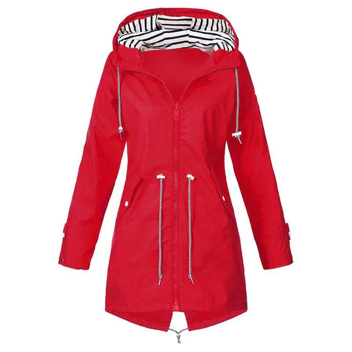 Marie | Impermeable ligero con capucha para mujer