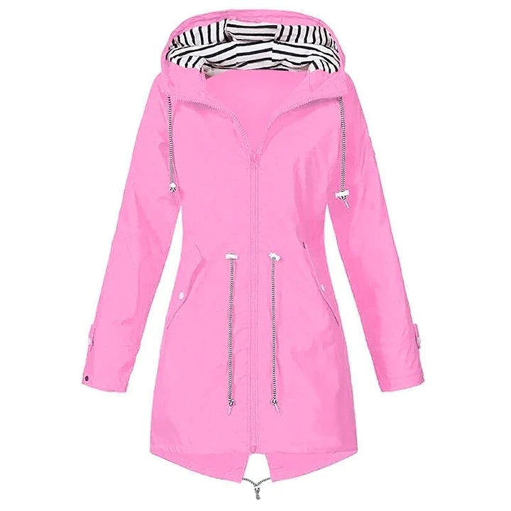 Marie | Impermeable ligero con capucha para mujer