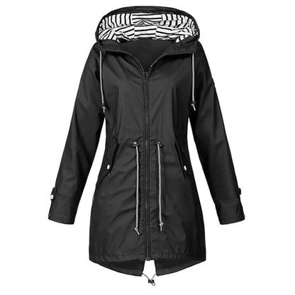 Marie | Impermeable ligero con capucha para mujer
