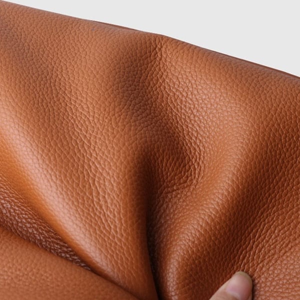 Classic Solid Color Genuine Leather Shoulder Bag