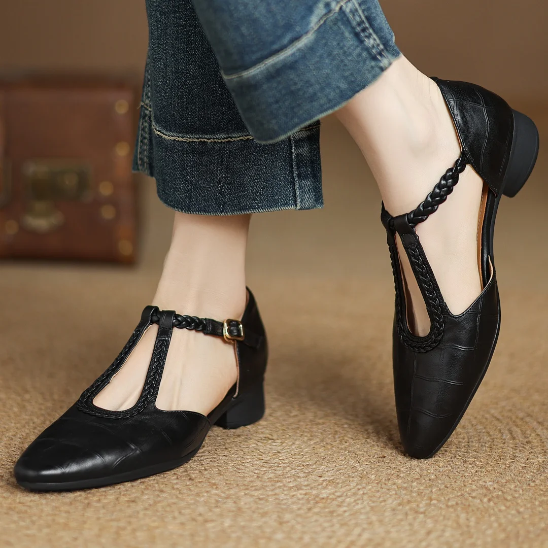 Mary Janes de cuero