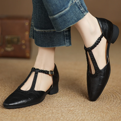 Mary Janes de cuero