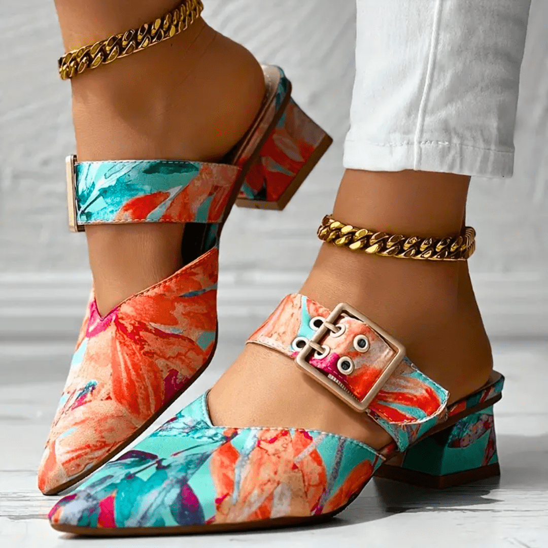 Bello | Tacones Arcoíris Vibrantes