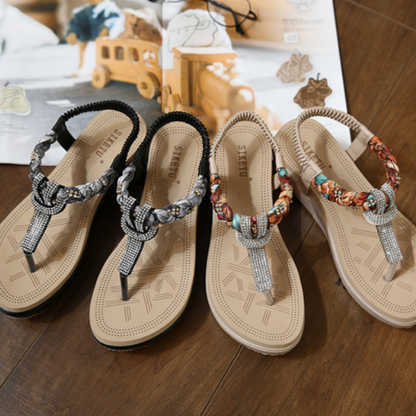 Palermo Comfort Beaded Wedge Sandals