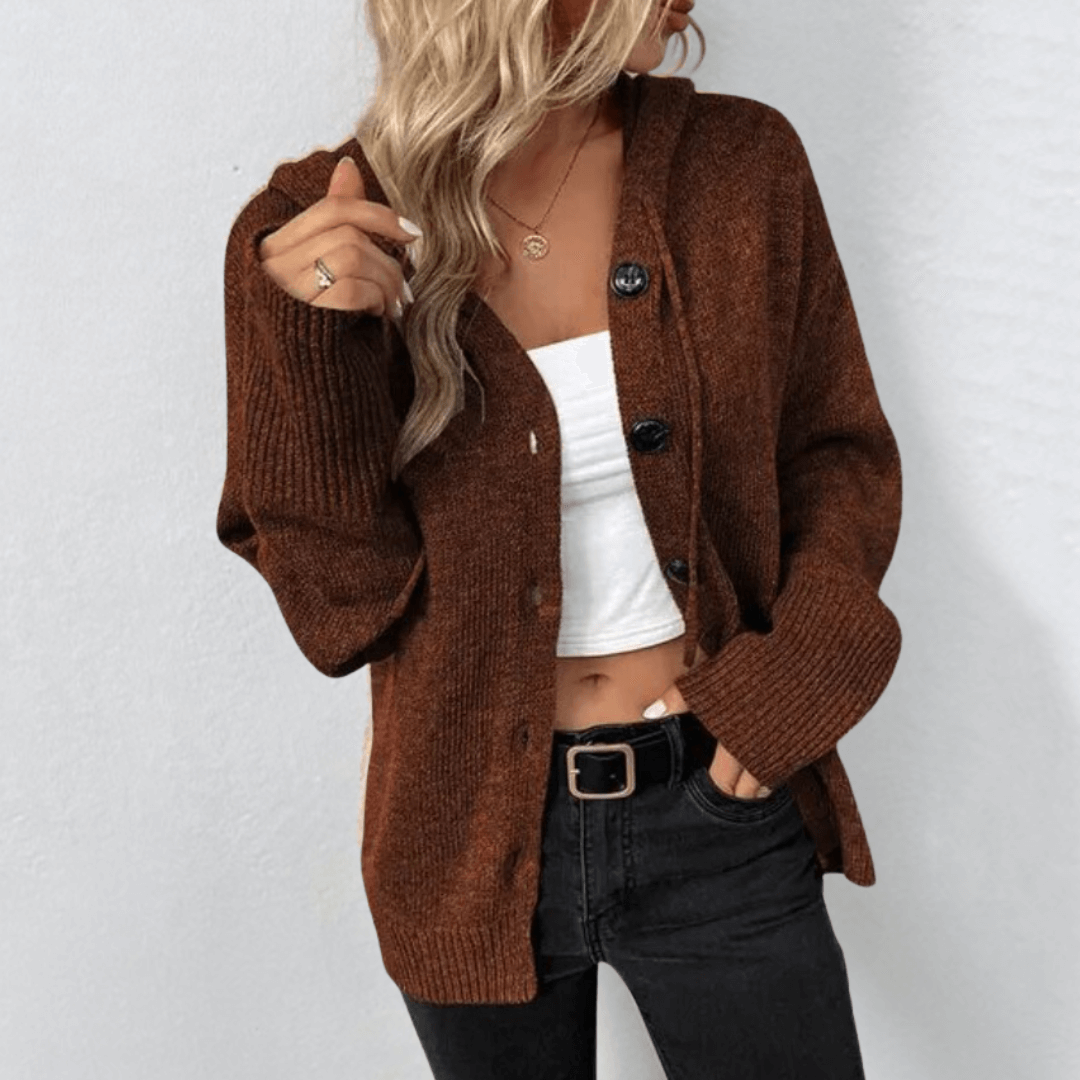 Dana | Cárdigan con capucha de invierno para mujer