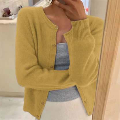 Erica | Cárdigan informal de invierno de manga larga con botones para mujer